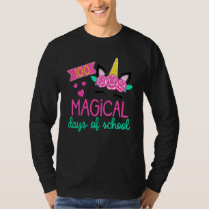 T-shirt 100ème Jour De Maternelle Pour Les Filles 100 Magi