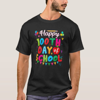 T-shirt 100ème Jour D'École Pour Les Enseignants Joyeux 10