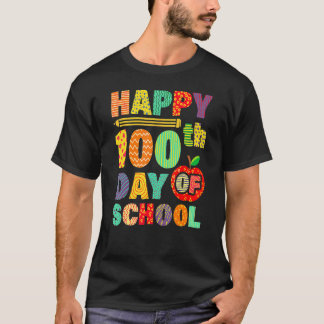T-shirt 100ème Jour D'Enseignants Scolaires Enfants Enfant