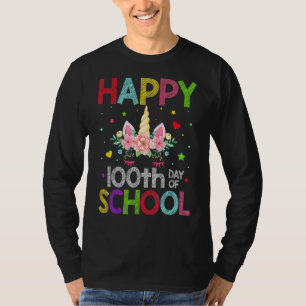 T-shirt 100ème Jours De L'École Unicorne Filles Enfants 10