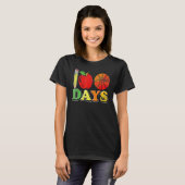 T-shirt 100th Day Basketball 100 Days Of School Student Bo (Devant entier)