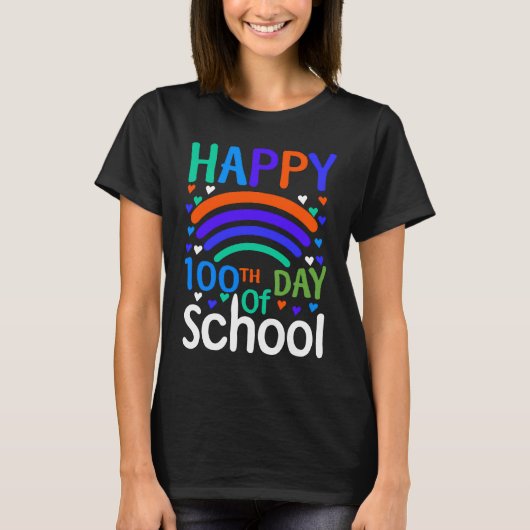 T-shirt 100th Day Of School 100 Days Teacher Students Boys (Devant)