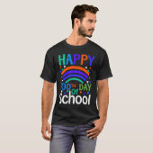 T-shirt 100th Day Of School 100 Days Teacher Students Boys (Devant entier)