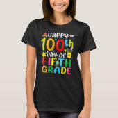 T-shirt 100th Day Of School 5th Fifth Grade Teacher Studen (Devant)