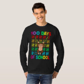 T-shirt 100th Day Of School Animal Monkey  Happy 100th Day (Devant entier)