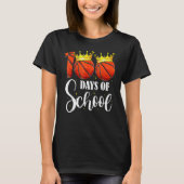 T-shirt 100th Day Of School Basketball 100 Days Smarter Te (Devant)