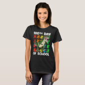 T-shirt 100th Day Of School Dinosaur Rex   Boys Toddler (Devant entier)