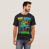 T-shirt 100th Day of School Monster Truck Dinosaur Fun (Devant entier)
