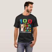 T-shirt 100th day of school No Prob Llama 100 days Smarter (Devant entier)