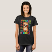 T-shirt 100th Day of School Sloth Happy 100 Days Smarter S (Devant entier)