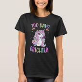 T-shirt 100th Day of School Teacher 100 days Brighter Unic (Devant)