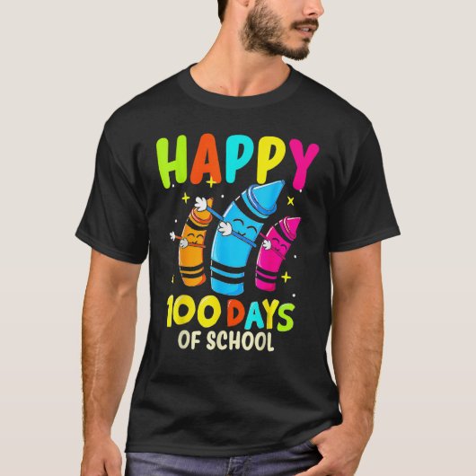 T-shirt 100th Day Of School Teacher 100 Days Smarter Rainb (Devant)
