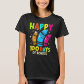 T-shirt 100th Day Of School Teacher 100 Days Smarter Rainb (Devant)