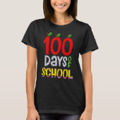 T-shirt 100th Day Of School Teacher 100 Days Smarter Rainb (Devant)