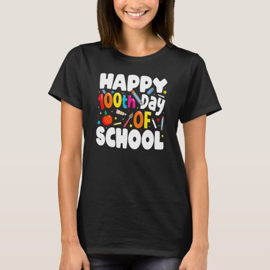 T-shirt 100th Day Of School Teachers Costume 100 Days Stud (Devant)