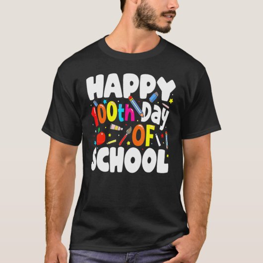 T-shirt 100th Day Of School Teachers Costume 100 Days Stud (Devant)