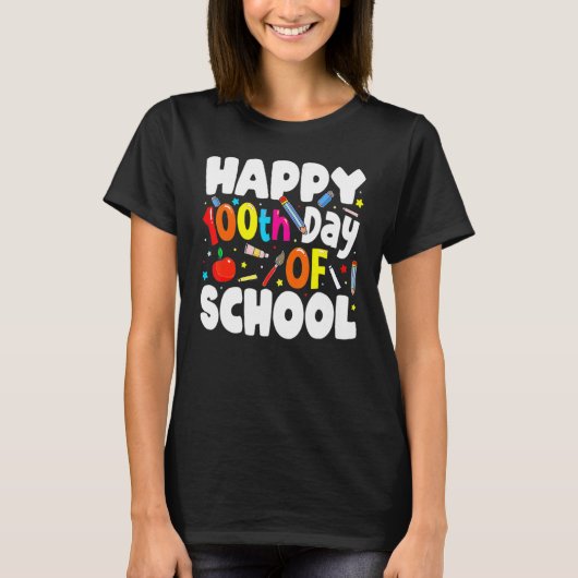 T-shirt 100th Day Of School Teachers Costume 100 Days Stud (Devant)