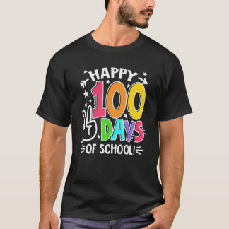 T-shirt 100th Day Of School Teachers Kids Child Happy 100 