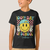 T-shirt 100th Day Of School Vibes 100 Days Teacher Boy Gir (Devant)