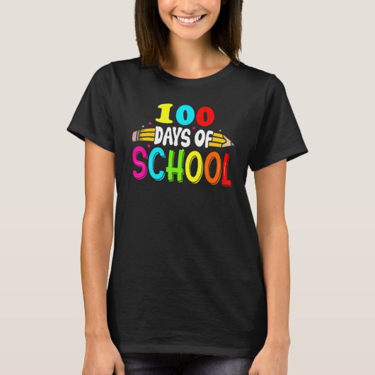 T-shirt 100th Days of School Teacher Kids - 100 Days Smart (Devant)