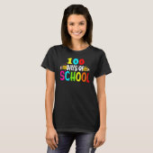 T-shirt 100th Days of School Teacher Kids - 100 Days Smart (Devant entier)