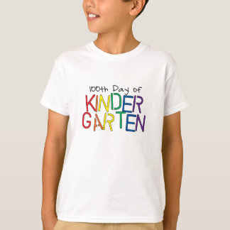 T-shirt 100th Jour de jardin d'enfants