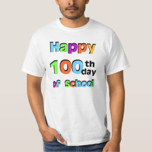 T-shirt 100th jour heureux d'école