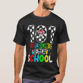T-shirt 101 Days of School Dalmatian Dog Fuuny 100th Day o (Devant)