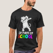 T-shirt 101 Days Smarter Dog Lover School Teachers Student (Devant)