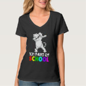 T-shirt 101 Days Smarter Dog Lover School Teachers Student (Devant)