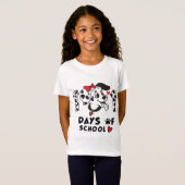 T-Shirt 101 Jours D'École Chien Dalmatien drôle (Devant entier)