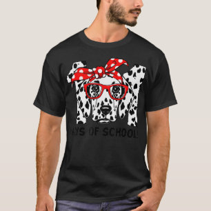 T-shirt 101 Jours Enseignants de l'école de Chien Dalmatie