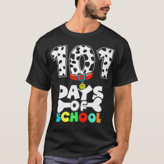 T-shirt 101 Jours Smarter Dalmation Chien Enseignants Enfa