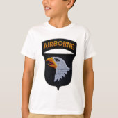 T-shirt 101e Division aéroportée d'ABN hurlant Eagles Vets (Devant)