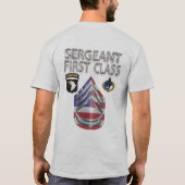 T-shirt 101e division aéroportée Sergent de première class (Dos)