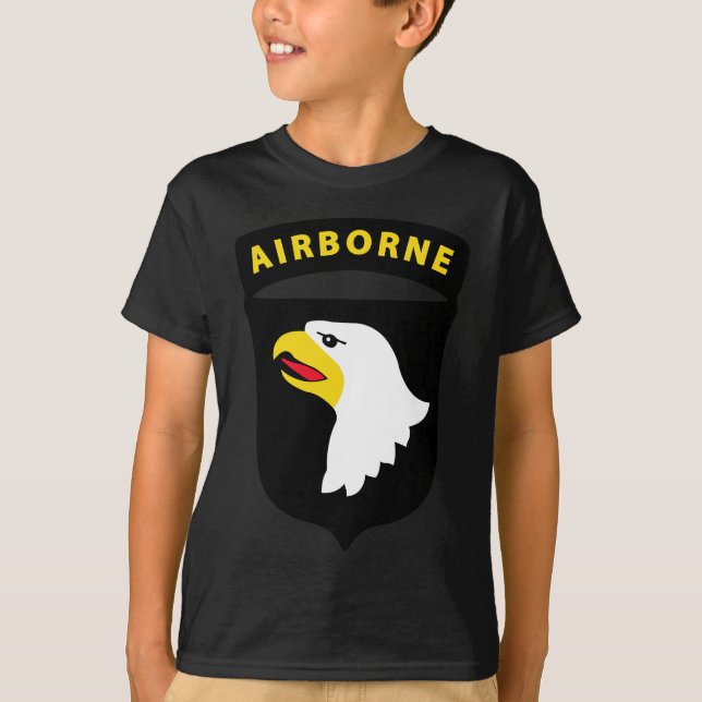 T-shirt 101st Division Aéroportée - Eagles criard (Devant)