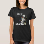 T-shirt 102 Days Smarter Dalmatian Dog 102 Day Of School K (Devant)