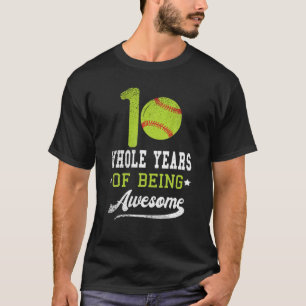 T-shirt 10 Années Entières D'Être Magnifique 10E Anniversa