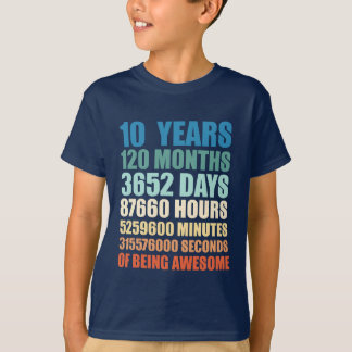 T-shirt 10 ans 10e anniversaire de naissance d'une petite