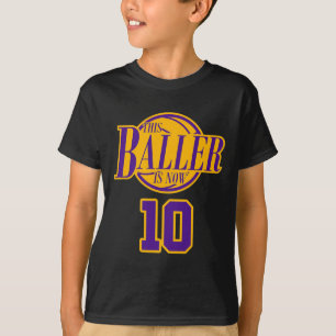 T-shirt 10 Ans Basketball Baller Purple Et