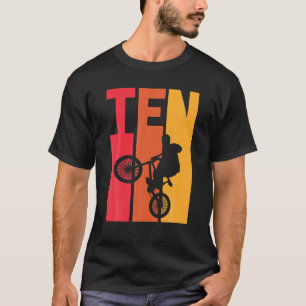 T-shirt 10 ans BMX Anniversaire Cadeau Fête Garçons Dirt B