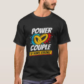 T-shirt 10 ans Comic Super Power Couple 10e anniversaire (Devant)