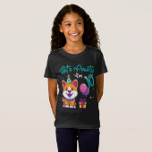 T-Shirt 10 ans Corgi Amoureux des chiens 10e anniversaire (Devant entier)