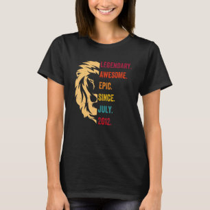 T-shirt 10 ans de légende depuis juillet 2012 10e annivers