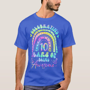 T-shirt 10 ans d'être génial 10e anniversaire fille Cravat