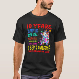 T-shirt 10 Ans D'Être Un Magnifique 10E Anniversaire Enfan