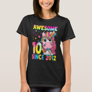 T-shirt 10 ans fille Ados mignonne Unicorn Boho 10th Bir