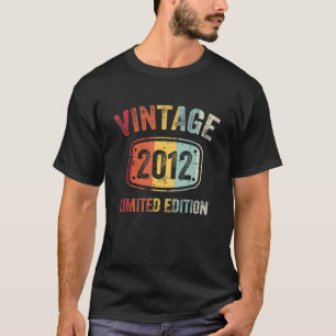 T-shirt 10 ans Vintage 2012 10e anniversaire