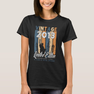 T-shirt 10 ans Vintage 2013 10e anniversaire