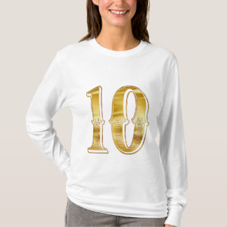 T-shirt 10 bedrukt